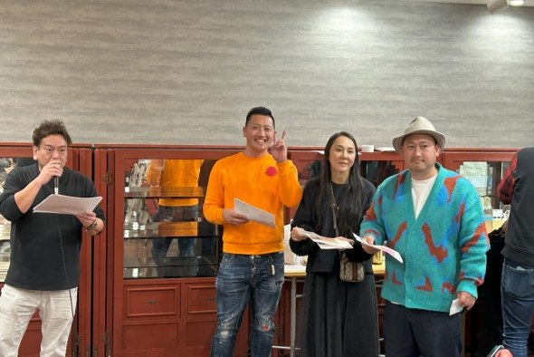 新年会  桃園亭さんにて